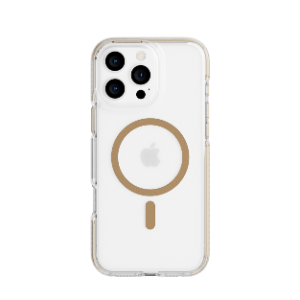 כיסוי Tech21 EvoCrystal MagSafe ל -iPhone 16 Pro - זהב